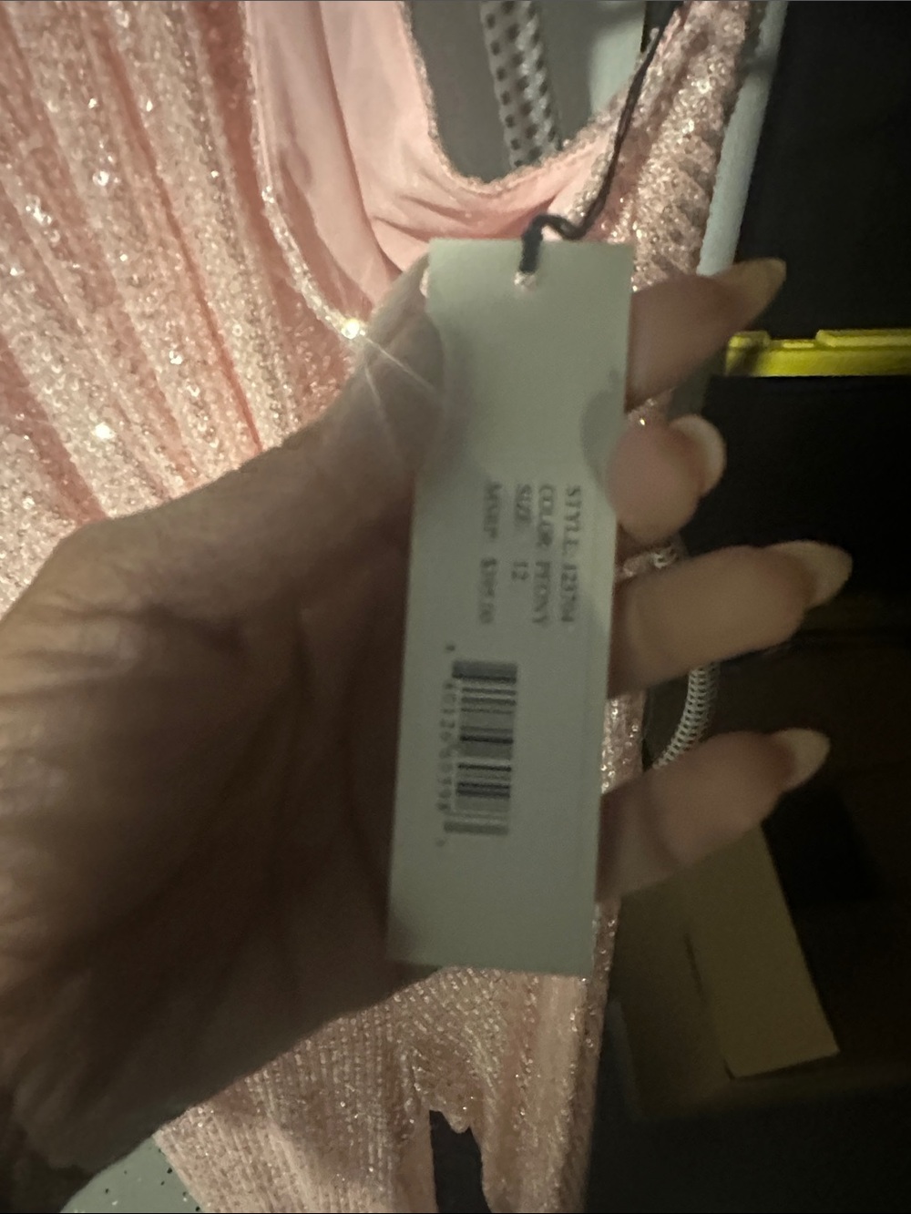 Jay Godfrey 123704 Peony Pink Sequin One Shoulder Jumpsuit 12 NWT Formal Evening - Picture 7 of 7